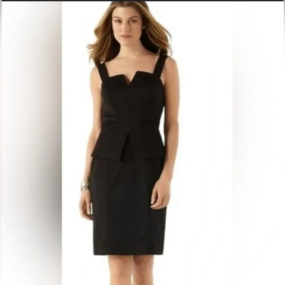 White House Black Market Black Midi Dress